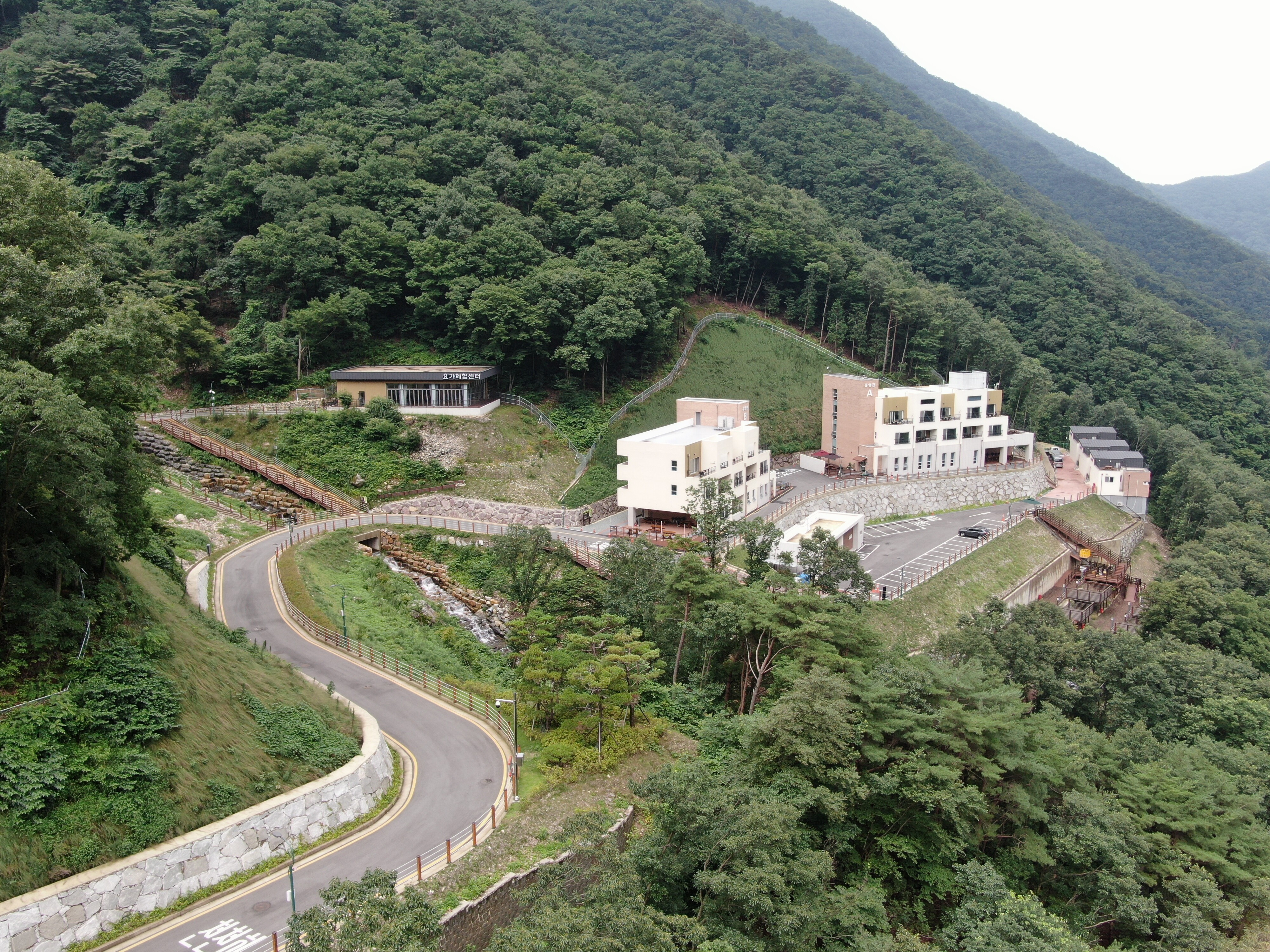 도래재의 여름 전경(측면)